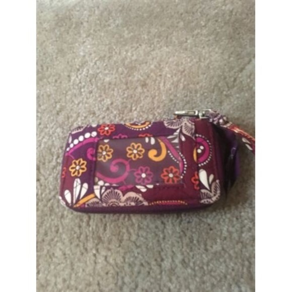 Vera Bradley Women's Graphic Print Bifold Wallet Wristlet Zipper - Picture 3 of 7